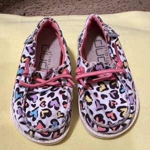 Hey Dude Kids' Heart Pattern Moccasins - Multicolor